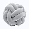 Cojín decorativo de nudo 30 cm gris de tejido suave estilo moderno