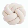 Cojín decorativo de nudo 30 cm en tejido bouclé beige para asiento estilo contemporáneo